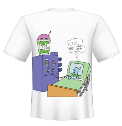 GOOBA GEEK SPACE PINK LOGO T-SHIRT